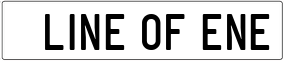 Trailer License Plate